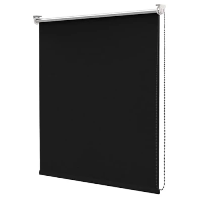Afbeelding van Rolgordijn voor deur, raam, huis, kantoor, muur, plafond, 200 x 180 cm, zwart
