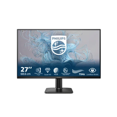 Afbeelding van Philips 27E2N1500L 1000 Series LED monitor 27&quot; 2560 x 1440 QHD @ 75 Hz IPS 1000:1 HDR10 4 ms HDMI, DisplayPort zwart
