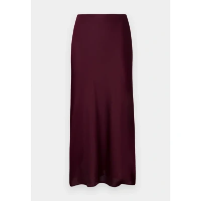 Afbeelding van Vila Rok Viellette Hw Midi Skirt Noos 14084182 Fig Dames Maat W34