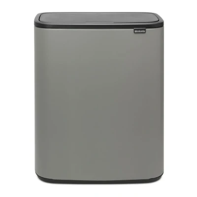 Afbeelding van Brabantia Bo Touch Bin Recycle Duo Prullenbak Met Deksel 2 X 30 Liter Grijs