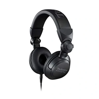 Image de Technics EAH DJ1200EK Écouteurs Intra Auriculaires DJ avec câble de raccordement, Drive 41 mm, 32 ohms/1 kHz d&#039;indépendance, 106 DB/MW, Long 2 m, Adaptateur 6,3 mm Noir