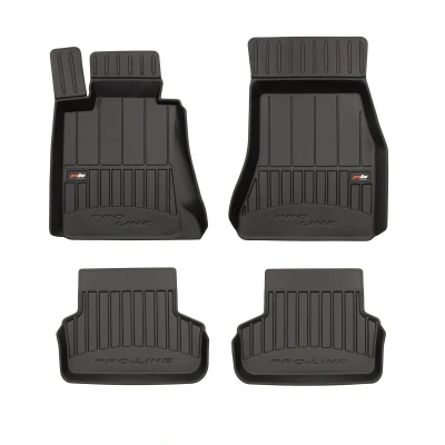 Afbeelding van FROGUM 3D407718 Vloermatset Rubber voor en achter 4 Zwart BMW: 5 Saloon