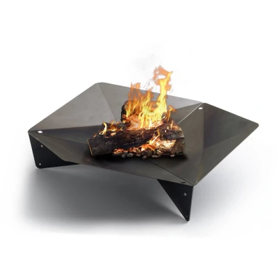 Afbeelding van Höfats Triple Vuurschaal 120 Black / Corten Steel