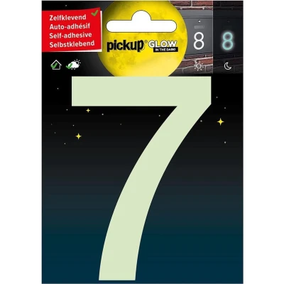 Afbeelding van Pickup Glow In The Dark Huisnummer 7 10 cm