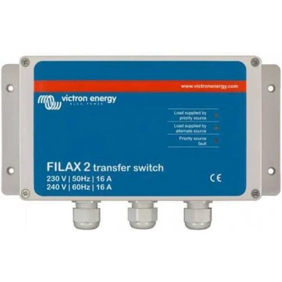 Afbeelding van Victron Energy Filax 2 Transfer Switch CE 230V/50Hz 240V/60Hz Afstandsbediening SDFI0000000 255 mm x 120 75