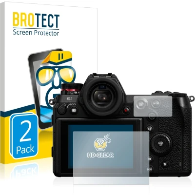 Afbeelding van BROTECT Screenprotector voor Panasonic Lumix DC S1 / S1R Folie Beschermfolie transparant (2 Stuks)