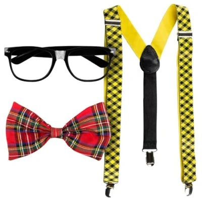 Afbeelding van Boland Set Nerd Volwassenen Unisex Grappig Fout