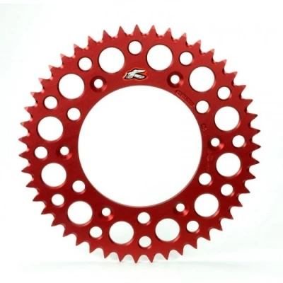 Afbeelding van Renthal Achtertandwiel 48 tanden Rood Honda CR125 1984 2007 CR250 CRF250R 2004 2023 CRF450R 2002