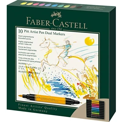 Afbeelding van Faber Castell tekenstift Pitt Artist Pen duo marker 10 stuks FC 162010