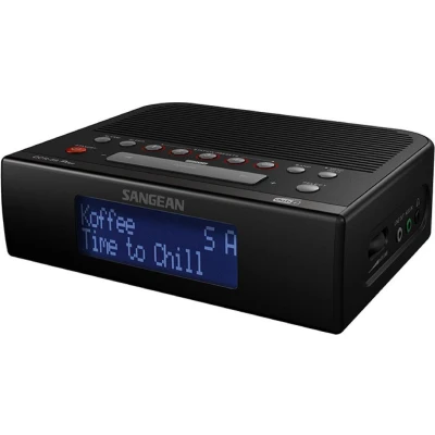 Afbeelding van Sangean DCR 89+ Wekkerradio DAB+, VHF (FM) AUX, USB Acculaadfunctie, Wekfunctie Zwart