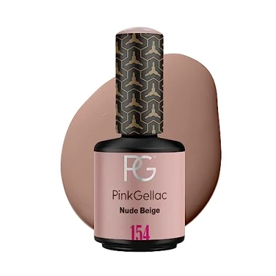 Afbeelding van Pink Gellac 154 Nude Beige Gel Nagellak 15 Ml