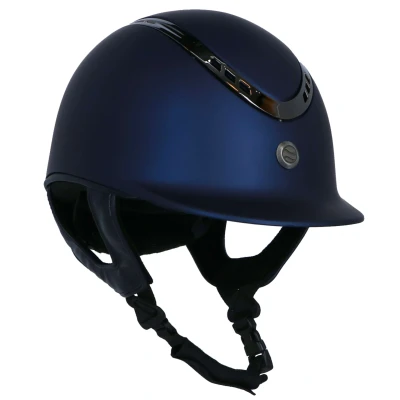 Afbeelding van Back on Track Cap EQ3 Pardus Smooth Top Blauw 53 55cm Agradi.be