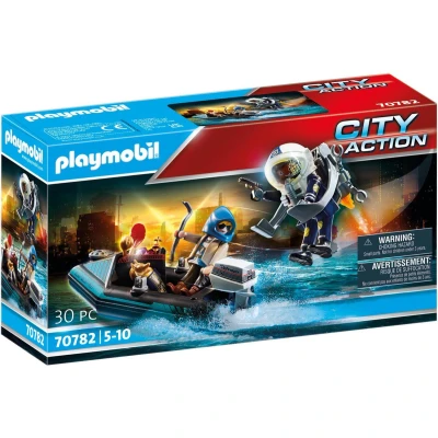 Afbeelding van Playmobil CITY Action POLITIEJETPACK: Arrestatie VAN DE Kunstdie Speelgoed voor kinderen, Maat: One Size, Blue