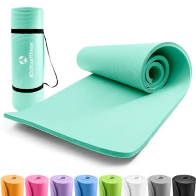 Afbeelding van DoYourFitness Fitness Mat Yoga 183 x 61 1,0cm Turquoise