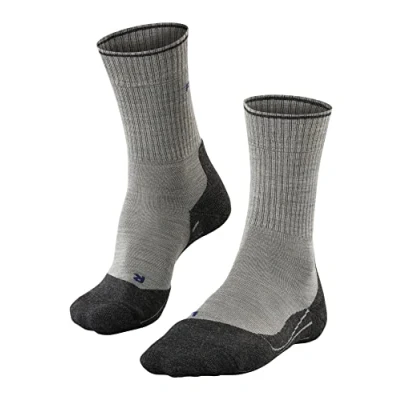 Afbeelding van FALKE TK2 Explore Wool Silk dames trekking sokken grijs (light grey) Maat: 39 40