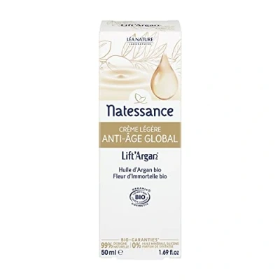 Afbeelding van Natessance Lift&#039;Argan Organic Global Anti Ageing Light Cream 50 ml