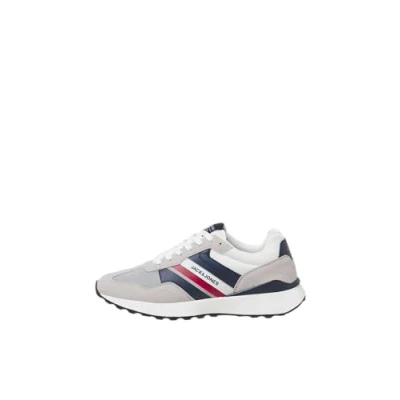 Afbeelding van Jack &amp; Jones Jfwboston Combo Sneakers laag, Heren, Maat: 40, Vapor blue Imitatieleer/ textiel