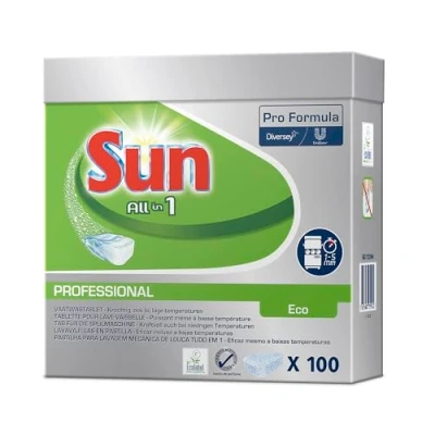 Afbeelding van Vaatwastabletten Sun All in one Eco 100 stuks