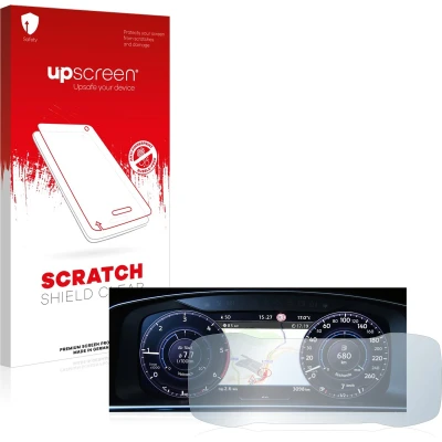 Afbeelding van upscreen Screenprotector voor Volkswagen Golf 7 Facelift (2016 2019) Active Info Display 12.3&quot; Folie Beschermfolie transparant