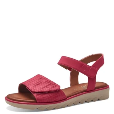 Afbeelding van Jana 8 28265 42 platte sandalen voor dames, Fuchsia