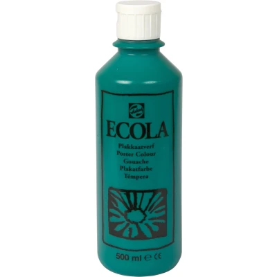 Afbeelding van Talens Ecola plakkaatverf flacon van 500 ml, donkergroen