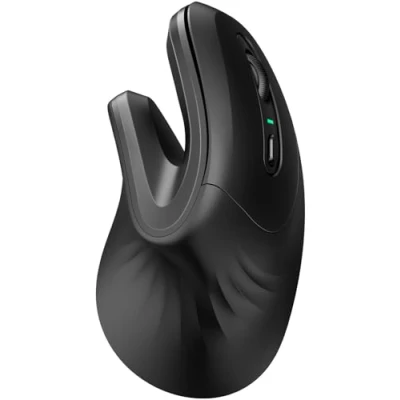 Afbeelding van DAREU Verticale Draadloze Ergonomische Muis Rechtshandig Optisch 1600 DPI Zwart