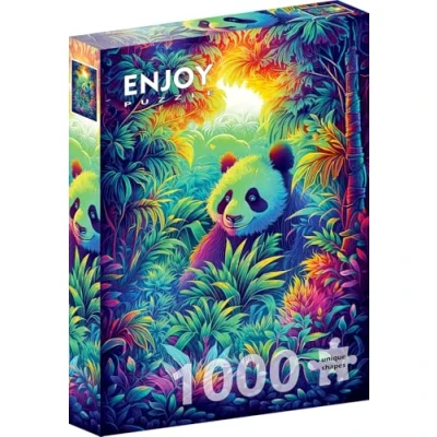 Afbeelding van Enjoy puzzel Panda Corner 1000 stukjes.