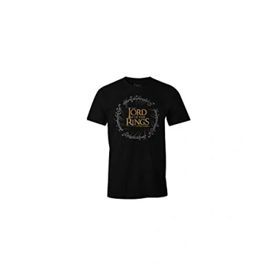 Afbeelding van The Lord Of Rings Ring Logo Heren T Shirt Zwart M
