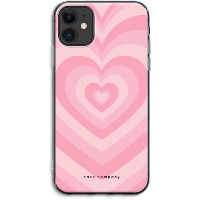 Afbeelding van Case Company® hoesje geschikt voor iPhone 11 Hart Roos Soft Cover Telefoonhoesje Bescherming aan alle Kanten en Schermrand