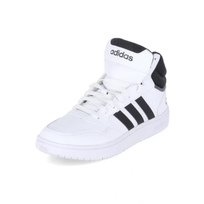 Afbeelding van adidas Hoops 3.0 Mid Lifestyle Basketbal Classic Vintage Schoenen Heren, Zwart en wit.