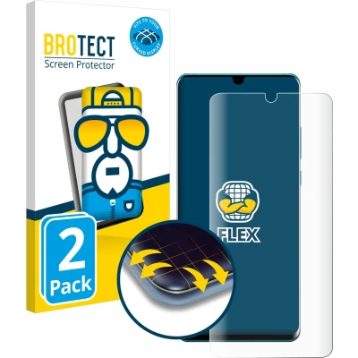 Afbeelding van BROTECT Screenprotector voor Huawei P30 Pro / New Edition Folie Beschermfolie transparant volledig dekking (2 Stuks)