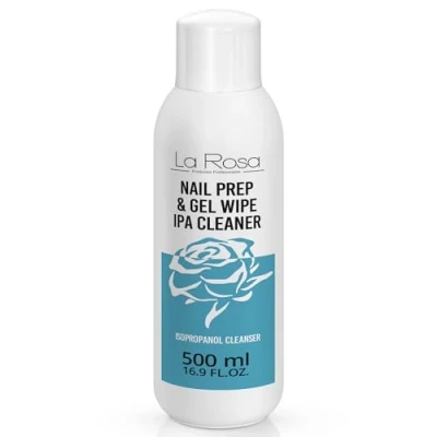 Afbeelding van LaRosa Nettoyant pour Ongles 500ml Isopropanol IPA Dégraissant Préparation Vernis à Ongles, Gel, Hybrides et Pinceaux NAIL PREP &amp; Gel WIPE en
