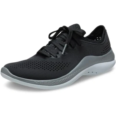 Afbeelding van Crocs Literide 360 Pacer Sneakers laag, Heren, Maat: 39 40, Black/slate grey Kunststof/ textiel