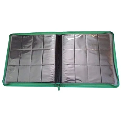 Afbeelding van docsmagic.de Premium Pro Player 12 Pocket Playset Zip Album Dark Green 480 kaartbinder MTG PKM YGO ritssluiting donkergroen