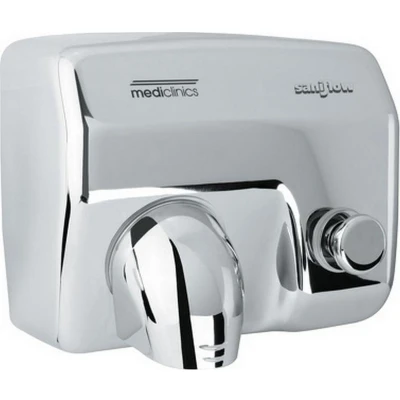 Afbeelding van Mediclinics Handendroger Drukknop Hoogglans 2250 Watt Staal