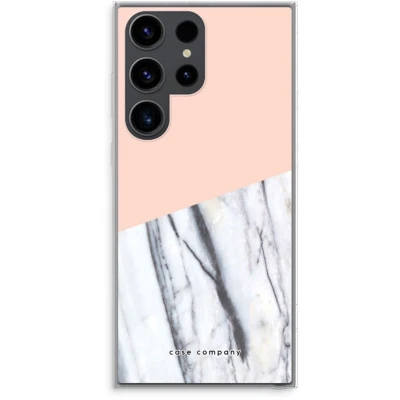 Afbeelding van Case Company® hoesje geschikt voor Samsung Galaxy S23 Ultra A touch of peach Soft Cover Telefoonhoesje Bescherming aan alle Kanten en Schermrand