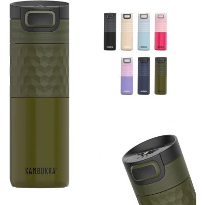 Afbeelding van Kambukka Etna Grip Thermosbeker 500 ml Koffiebeker To Go makkelijk reinigen lekvrije Theebeker Travel Mug Khaki Warrior