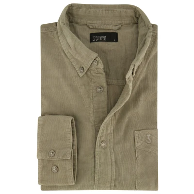 Afbeelding van Butcher of Blue Robby Overhemd, Heren, Maat: 3XL, Granite green