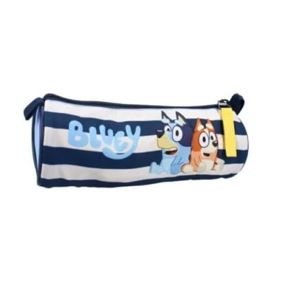 Afbeelding van mybagstory Pennenetui Bluey blauw kinderen school basisschool kleuterschool etui voor jongens maat 21 cm, Blauw, klassiek, Klassiek