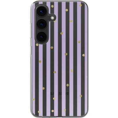 Afbeelding van imoshion hoesje Geschikt voor Samsung Galaxy S24 Design Sparkle Lines Lavender