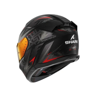 Afbeelding van Shark D Skwal 3 Blast R Mat Helm zwart/antraciet/rood