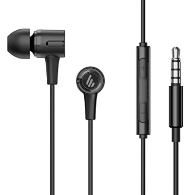 Afbeelding van Edifier P205 in ear hoofdtelefoon met microfoon en line bediening, bekabeld, stereo hoofdtelefoon, 3,5 mm, zwart