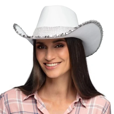 Afbeelding van Boland Cowboyhoed voor meisjes, hoed carnavalskostuum, themafeest, roze