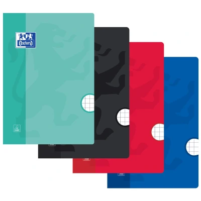 Afbeelding van Schrift Oxford School A4 ruit 10x10mm 72blz 90gr assorti