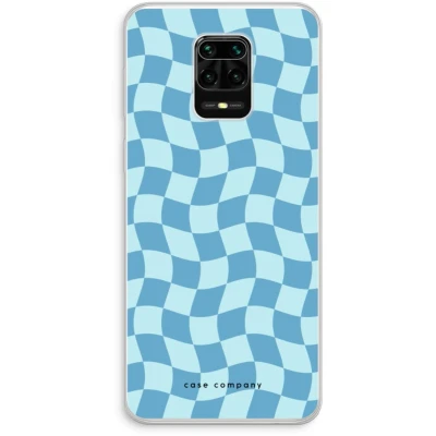 Afbeelding van Case Company® hoesje geschikt voor Xiaomi Redmi Note 10 Lite Grid Blauw Soft Cover Telefoonhoesje Bescherming aan alle Kanten en Schermrand