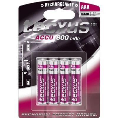 Afbeelding van Tecxus AAA (Micro)/HR03 600 mAh