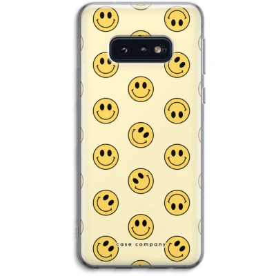Afbeelding van Case Company® hoesje geschikt voor Samsung Galaxy S10e Smiley N2 Soft Cover Telefoonhoesje Bescherming aan alle Kanten en Schermrand