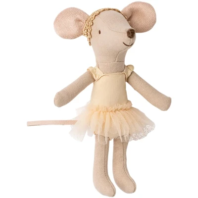 Afbeelding van Maileg knuffelmuis grote zus ballerina 13 cm