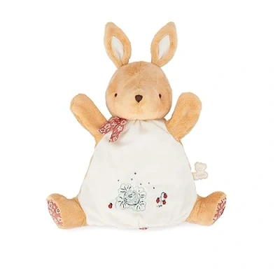 Afbeelding van KALOO Kleine liedjes knuffeldier pop konijn kaneel baby pluche handpop 24 cm spel om te leren vanaf de geboorte, K210005