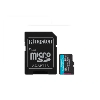 Image de Kingston Canvas Go! Plus Microsdxc 64GB + Adaptateur De Carte Sd
